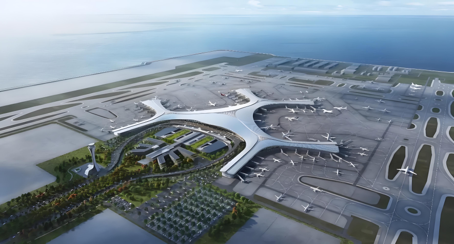 碎石加固協(xié)同作業(yè) 卡特底盤鑄就精品┃泰信機(jī)械卡底KR360C賦能大連金州灣國際機(jī)場建設(shè)